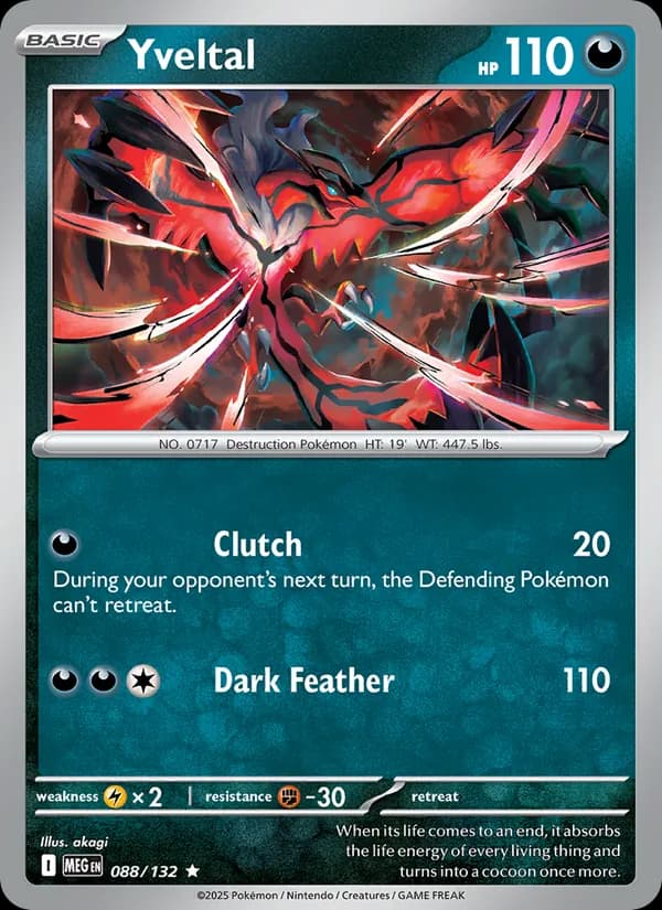 Yveltal card in English