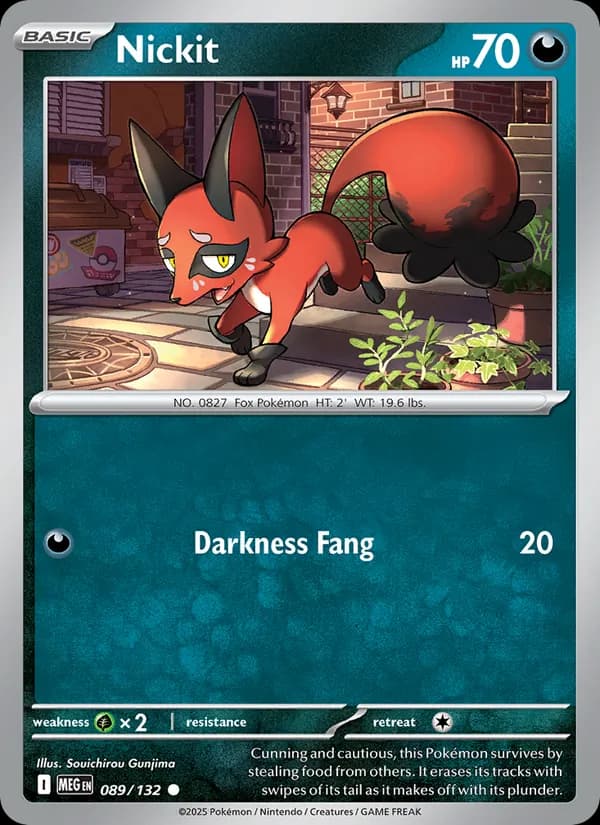 Nickit card in English