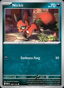 Nickit card in English