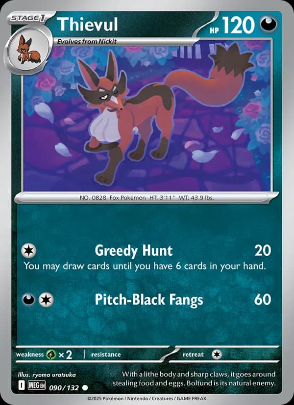 Thievul card in English