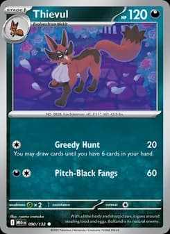 Thievul card in English