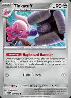 Tinkatuff card in English