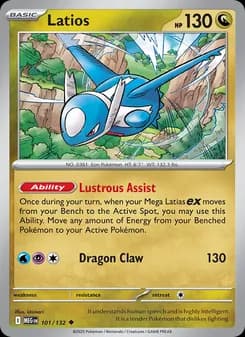 Latios card in English