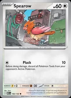 Spearow card in English