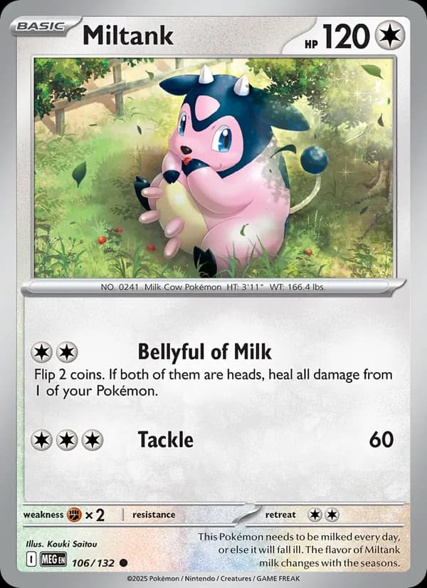 Miltank card in English
