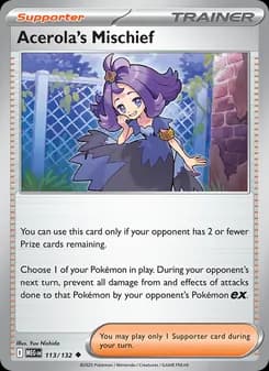 Acerola's Mischief card in English