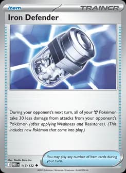 Iron Defender card in English