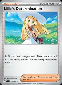 Lillie's Determination card in English