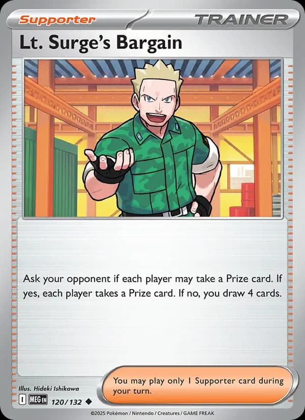 Lt. Surge's Bargain card in English