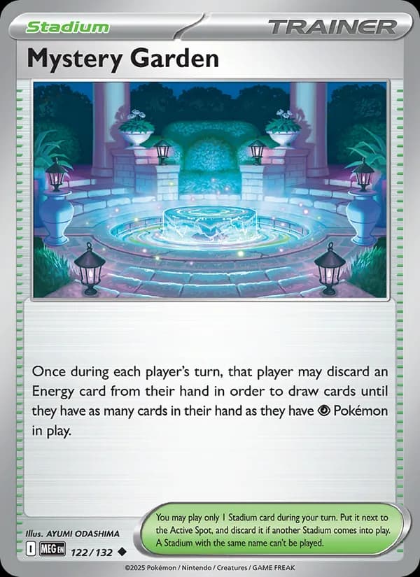 Mystery Garden card in English