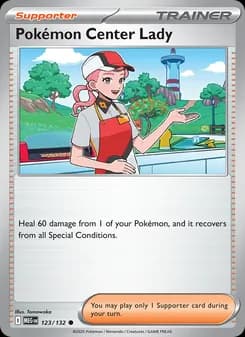 Pokémon Center Lady card in English