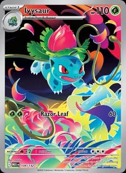 Ivysaur card in English