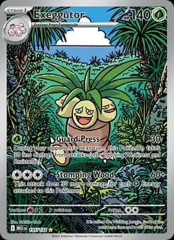 Exeggutor card in English