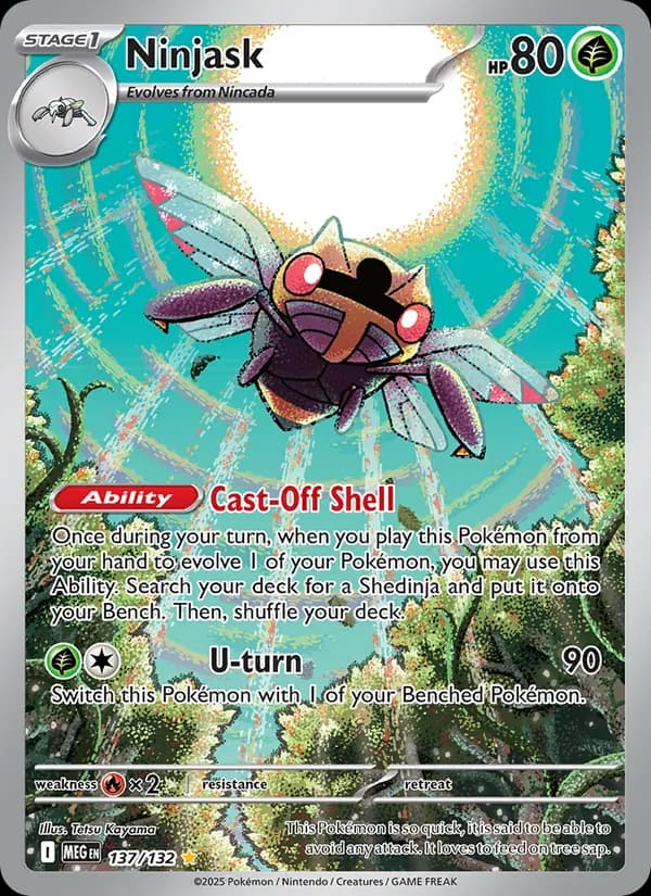 Ninjask card in English