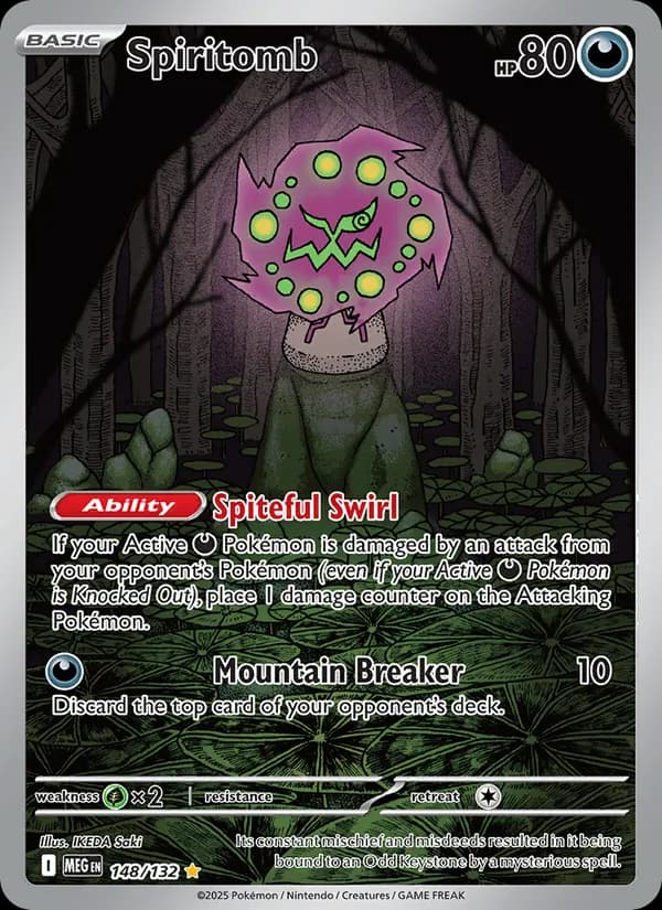 Spiritomb card in English