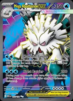 Mega Abomasnow ex card in English