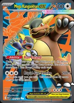 Mega Kangaskhan ex card in English