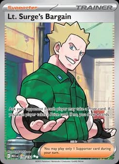 Lt. Surge's Bargain card in English