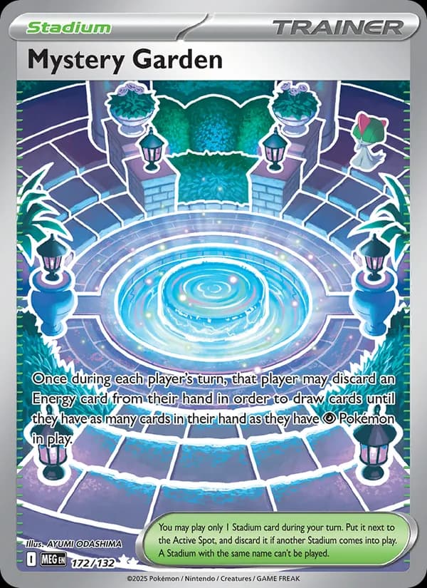 Mystery Garden card in English