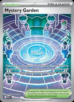 Mystery Garden card in English