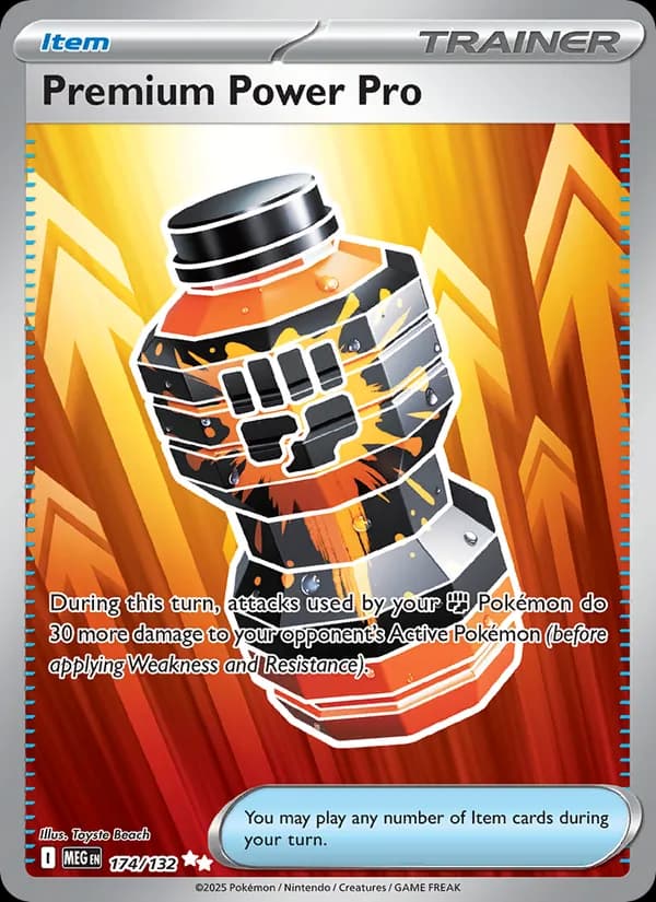 Premium Power Pro card in English
