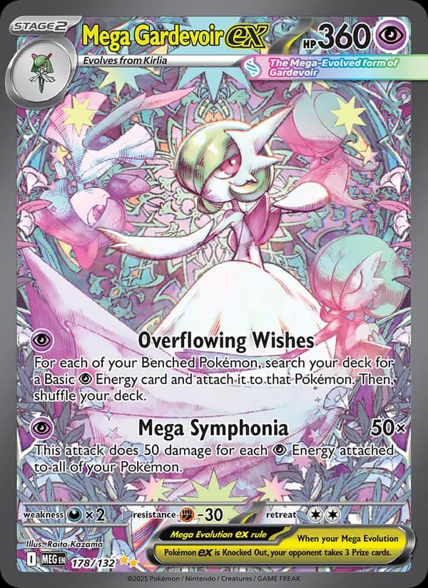 Mega Gardevoir ex card in English