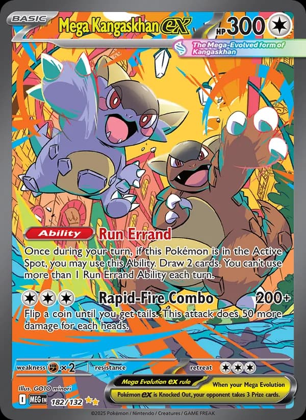 Mega Kangaskhan ex card in English