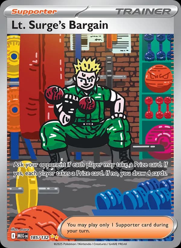 Lt. Surge's Bargain card in English