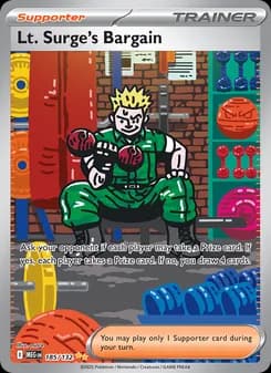 Lt. Surge's Bargain card in English