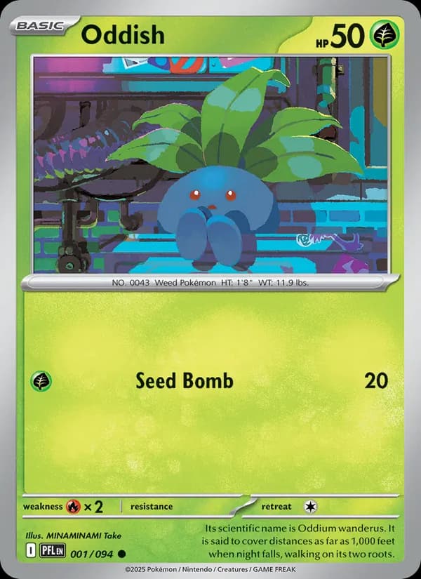Oddish card in English