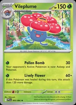 Vileplume card in English