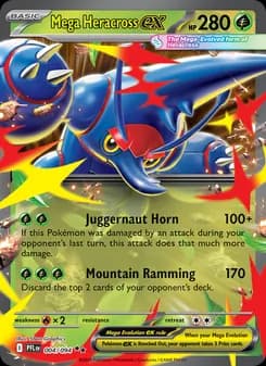 Mega Heracross ex card in English