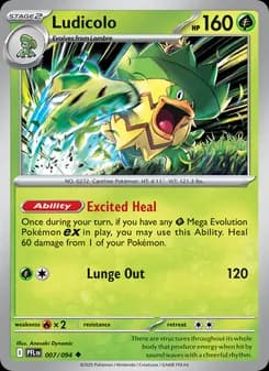 Ludicolo card in English