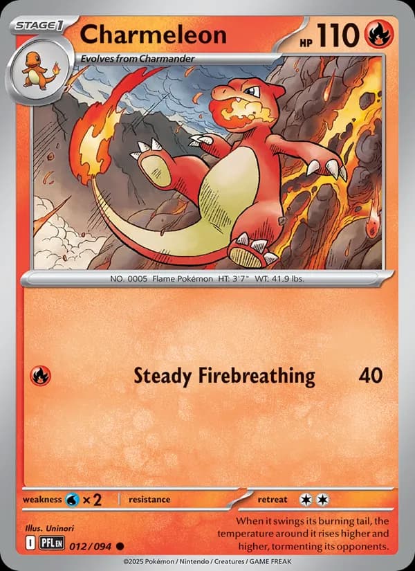Charmeleon card in English