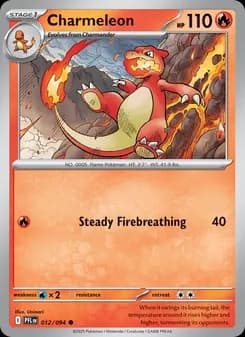 Charmeleon card in English