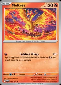 Moltres card in English