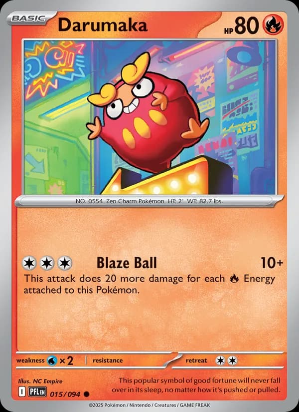 Darumaka card in English