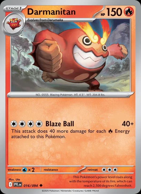 Darmanitan card in English
