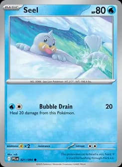 Seel card in English