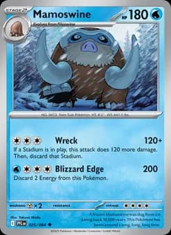 Mamoswine card in English