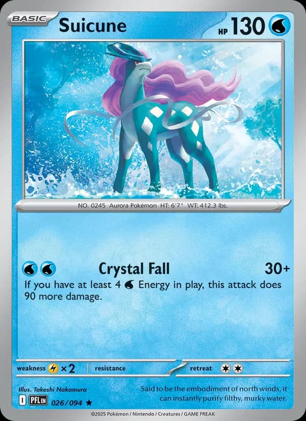 Suicune card in English
