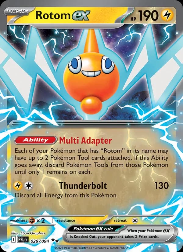 Rotom ex card in English