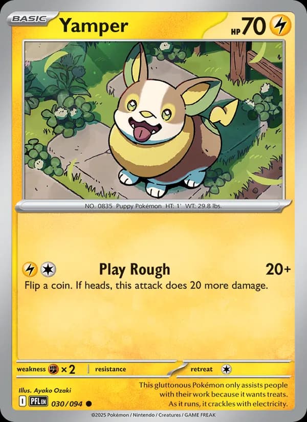 Yamper card in English