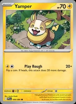 Yamper card in English