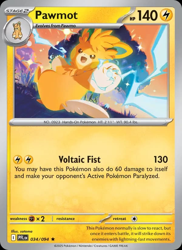 Pawmot card in English