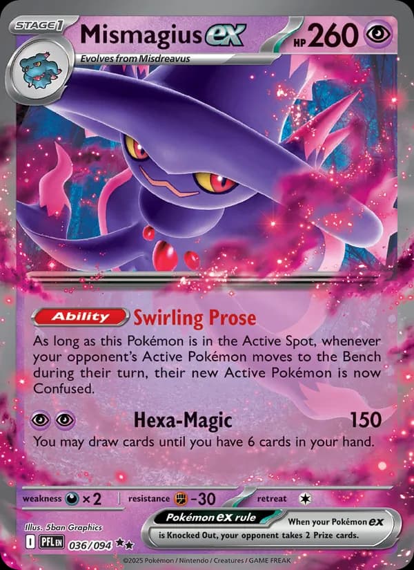Mismagius ex card in English