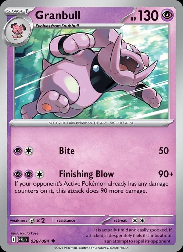 Granbull card in English