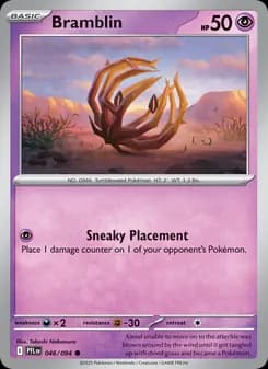 Bramblin card in English