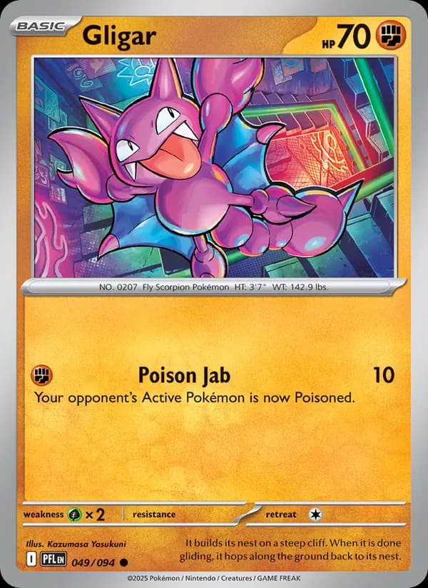 Gligar card in English