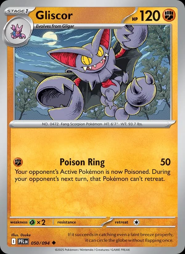 Gliscor card in English